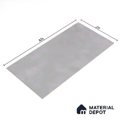 Silver Cement Floor & Wall Tile TL 06712 D Gravier Lunar Silver 2 ft x 4 ft Vitrified Carving Matte Finish - 9 mm | 4 Random Design | Suitable for Living Room, Bedroom, Bathroom