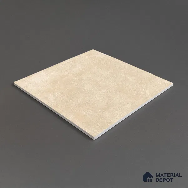 Budget Friendly Cement Look Value for Money Parking Latte Dune Floor Tile 16 x 16 inch | TL 06247 B | Vitrified Matte Finish Tile - 12 mm | Suitable For Parking, Bathroom, Balcony & Terrace | Pattern Alignment May Vary | 2-3 mm Spacer is Mandatory