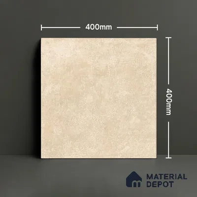 Budget Friendly Cement Look Value for Money Parking Latte Dune Floor Tile 16 x 16 inch | TL 06247 B | Vitrified Matte Finish Tile - 12 mm | Suitable For Parking, Bathroom, Balcony & Terrace | Pattern Alignment May Vary | 2-3 mm Spacer is Mandatory