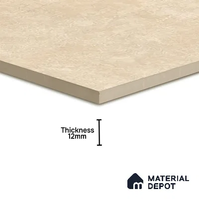 Budget Friendly Cement Look Value for Money Parking Latte Dune Floor Tile 16 x 16 inch | TL 06247 B | Vitrified Matte Finish Tile - 12 mm | Suitable For Parking, Bathroom, Balcony & Terrace | Pattern Alignment May Vary | 2-3 mm Spacer is Mandatory