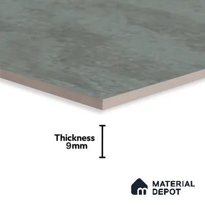 Grey Cement Wall Tile TL 06761 B Lustra Alpine Moss 2 ft x 1 ft Ceramic Glossy Finish - 9 mm |  | Suitable for Living Room, Bedroom, Bathroom (Sample)