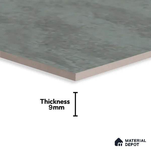 Grey Cement Wall Tile TL 06761 B Lustra Alpine Moss 2 ft x 1 ft Ceramic Glossy Finish - 9 mm |  | Suitable for Living Room, Bedroom, Bathroom (Sample)