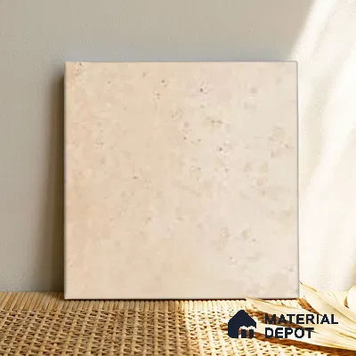Cement Tile TL 04794 Zellige Kent Plain Beige Beige 1 ft x 1 ft Vitrified Matte Finish - 11 mm | Suitable for Kitchen, Bathroom, Balcony Floor & Wall (Sample)