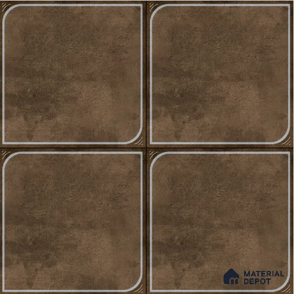 Cement Floor Tile TL 04782 Earthen Slate Bronze Slate 16 x 16 inch Vitrified Anti Skid Matte Finish - 12 mm | Suitable for Parking, Terrace, Balcony, Courtyard | Pattern Alignment May Vary | 2-3 mm Spacer is Mandatory (Sample)