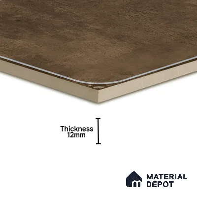 Cement Floor Tile TL 04782 Earthen Slate Bronze Slate 16 x 16 inch Vitrified Anti Skid Matte Finish - 12 mm | Suitable for Parking, Terrace, Balcony, Courtyard | Pattern Alignment May Vary | 2-3 mm Spacer is Mandatory (Sample)