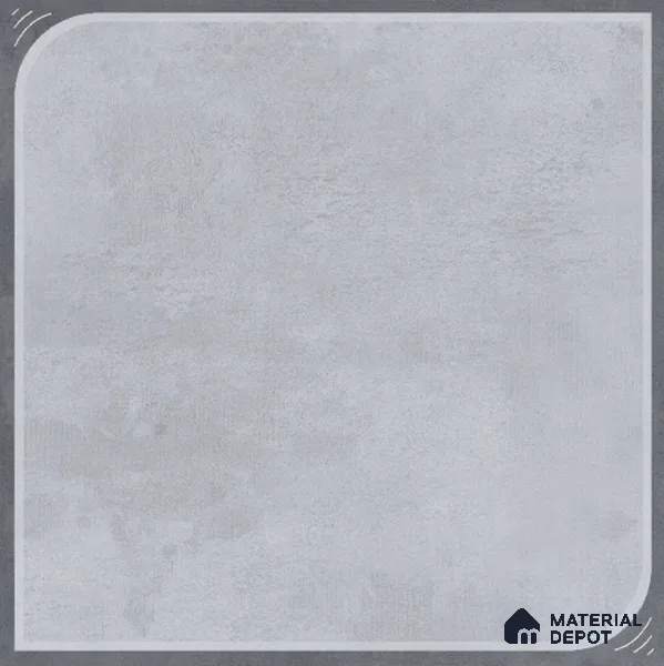 Cement Floor Tile TL 04782 D Earthen Slate Dove Grey 16 x 16 inch Vitrified Anti Skid Matte Finish - 12 mm | Suitable for Parking, Bathroom, Balcony, Courtyard | Pattern Alignment May Vary | 2-3 mm Spacer is Mandatory