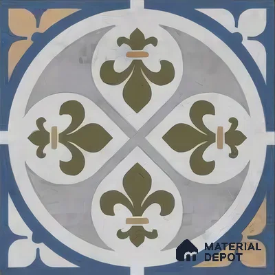 Moroccan Tile TL 04797 B Zellige Grey Plano Decor Multi Colour 1 ft x 1 ft Vitrified Matte Finish - 11 mm | Suitable for Kitchen, Bathroom, Balcony Floor & Wall | Please Expect a Slight Variation of Pattern