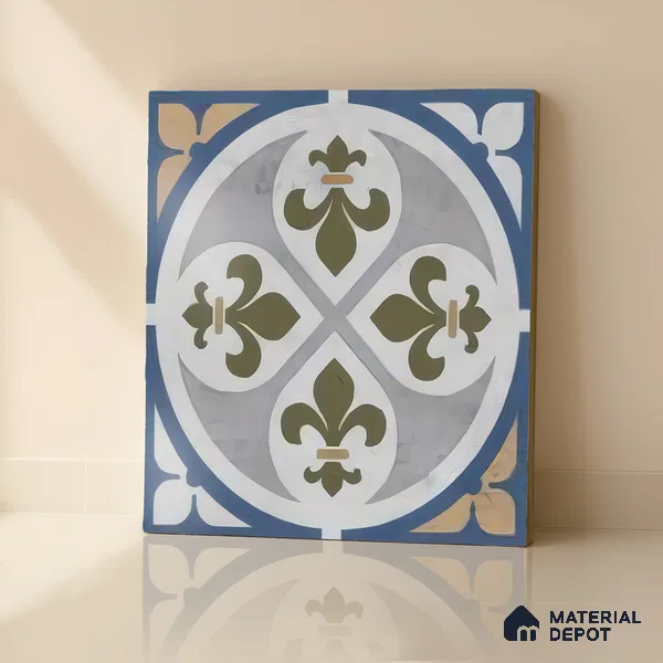 Moroccan Tile TL 04797 B Zellige Grey Plano Decor Multi Colour 1 ft x 1 ft Vitrified Matte Finish - 11 mm | Suitable for Kitchen, Bathroom, Balcony Floor & Wall | Please Expect a Slight Variation of Pattern