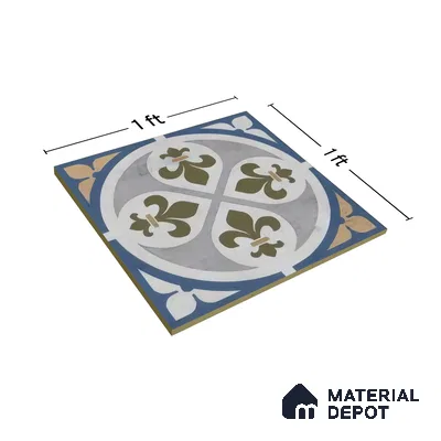 Moroccan Tile TL 04797 B Zellige Grey Plano Decor Multi Colour 1 ft x 1 ft Vitrified Matte Finish - 11 mm | Suitable for Kitchen, Bathroom, Balcony Floor & Wall | Please Expect a Slight Variation of Pattern