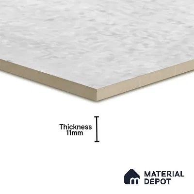 Cement Tile TL 04797 Zellige Grey Plano Grey 1 ft x 1 ft Vitrified Matte Finish - 11 mm | Suitable for Kitchen, Bathroom, Balcony Floor & Wall (Sample)