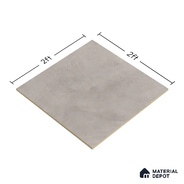 Cement Floor Tile TL 04739 B Slate Park Crema Avorio Beige 2 ft x 2 ft Vitrified Matte Finish - 8.8 mm | Suitable for Bathroom,Parking,Terrace,Balcony,Courtyard (Sample)
