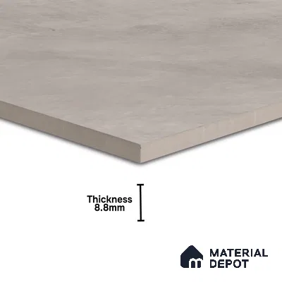 Cement Floor Tile TL 04739 B Slate Park Crema Avorio Beige 2 ft x 2 ft Vitrified Matte Finish - 8.8 mm | Suitable for Bathroom,Parking,Terrace,Balcony,Courtyard (Sample)