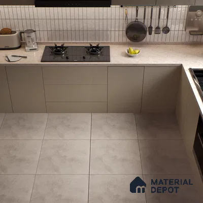 Cement Floor Tile TL 04739 B Slate Park Crema Avorio Beige 2 ft x 2 ft Vitrified Matte Finish - 8.8 mm | Suitable for Bathroom,Parking,Terrace,Balcony,Courtyard (Sample)