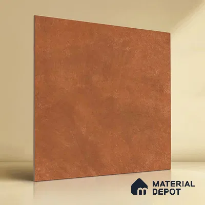 Cement Floor Tile TL 04739 C Slate Park Terracotta Brown 2 ft x 2 ft Vitrified Matte Finish - 8.8 mm | Suitable for Bathroom,Parking,Terrace,Balcony,Courtyard (Sample)