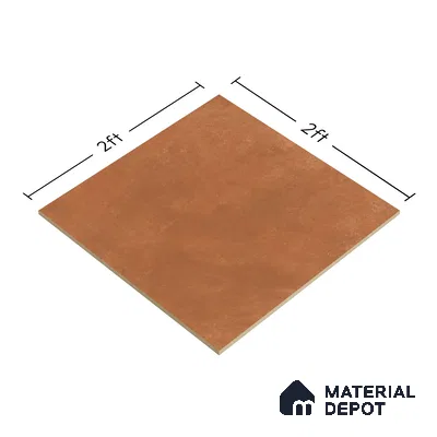 Cement Floor Tile TL 04739 C Slate Park Terracotta Brown 2 ft x 2 ft Vitrified Matte Finish - 8.8 mm | Suitable for Bathroom,Parking,Terrace,Balcony,Courtyard (Sample)