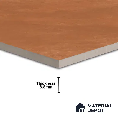 Cement Floor Tile TL 04739 C Slate Park Terracotta Brown 2 ft x 2 ft Vitrified Matte Finish - 8.8 mm | Suitable for Bathroom,Parking,Terrace,Balcony,Courtyard (Sample)