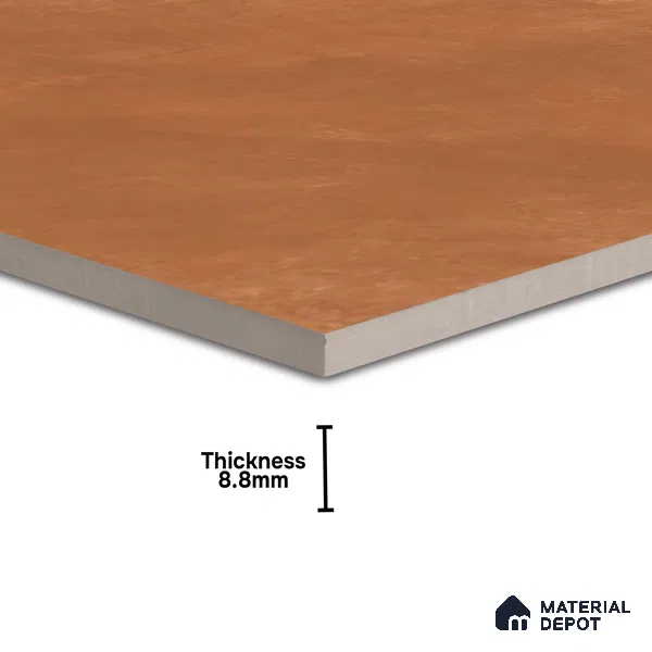 Cement Floor Tile TL 04739 C Slate Park Terracotta Brown 2 ft x 2 ft Vitrified Matte Finish - 8.8 mm | Suitable for Bathroom,Parking,Terrace,Balcony,Courtyard (Sample)
