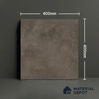 Cement Floor Tile TL 04785 B Earthen Slate Rustic Slate 16 x 16 inch Vitrified Anti Skid Matte Finish - 12 mm | Suitable for Parking, Terrace, Balcony, Courtyard (Sample)