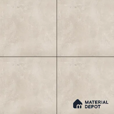 Cement Floor Tile TL 04785 C Earthen Slate Avorio Beige 16 x 16 inch Vitrified Anti Skid Matte Finish - 12 mm | Suitable for Parking, Terrace, Balcony, Courtyard | Pattern Alignment May Vary | 2-3 mm Spacer is Mandatory