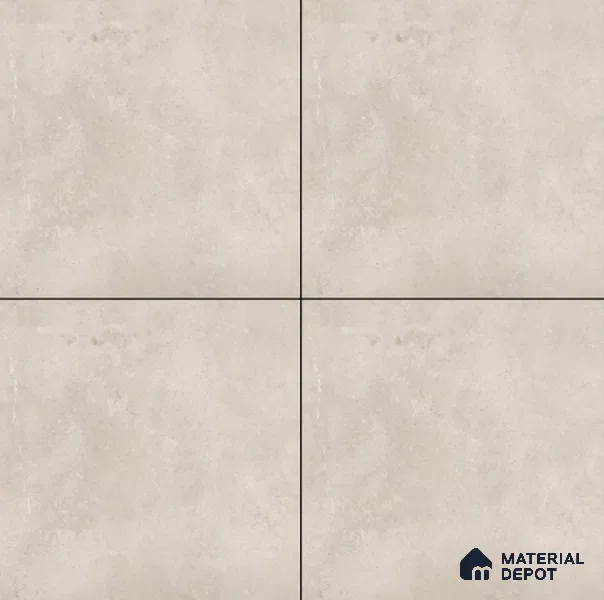 Cement Floor Tile TL 04785 C Earthen Slate Avorio Beige 16 x 16 inch Vitrified Anti Skid Matte Finish - 12 mm | Suitable for Parking, Terrace, Balcony, Courtyard | Pattern Alignment May Vary | 2-3 mm Spacer is Mandatory