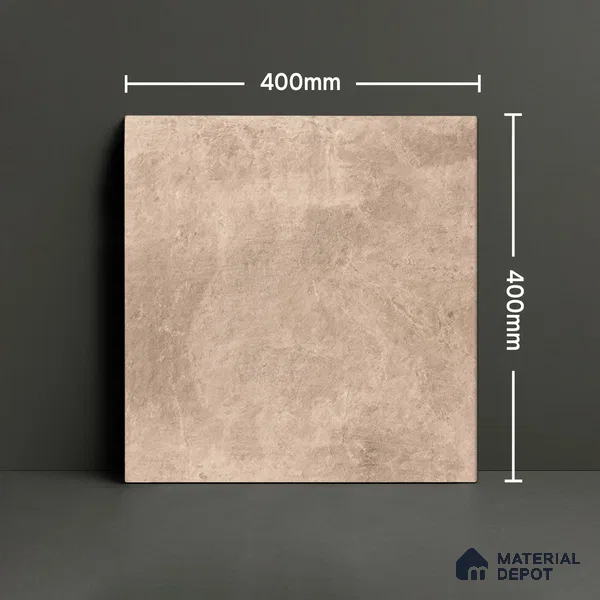 Cement Floor Tile TL 04785 D Earthen Slate Sand Beige 16 x 16 inch Vitrified Anti Skid Matte Finish - 12 mm | Suitable for Parking, Terrace, Balcony, Courtyard (Sample)