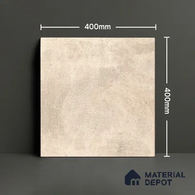 Cement Floor Tile TL 04785 E Earthen Slate Shy Beige 16 x 16 inch Vitrified Anti Skid Matte Finish - 12 mm | Suitable for Parking, Terrace, Balcony, Courtyard (Sample)