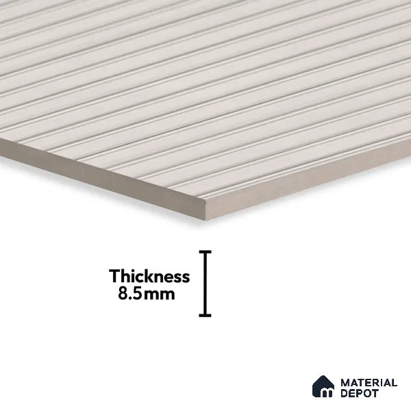 Punch Wall Tile TL 06179 B Lemmy Silver Comb 4 ft x 2 ft Vitrified Lustera Effect Feather Feel Matte Finish - 8.5 mm | Suitable for Living Room, Bedroom, Bathroom