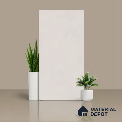 Cement Wall & Floor Tile TL 06179 Lemmy Silver 4 ft x 2 ft Vitrified Lustera Effect Feather Feel Matte Finish - 8.5 mm | 11 Random Design | Suitable for Living Room, Bedroom, Bathroom
