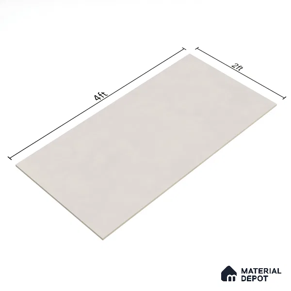 Cement Wall & Floor Tile TL 06179 Lemmy Silver 4 ft x 2 ft Vitrified Lustera Effect Feather Feel Matte Finish - 8.5 mm | 11 Random Design | Suitable for Living Room, Bedroom, Bathroom