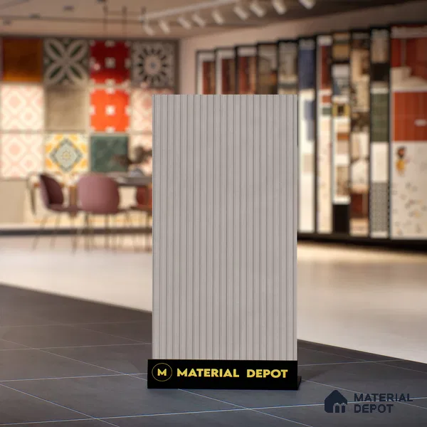Punch Wall Tile TL 06180 B Lemmy Ash Comb 4 ft x 2 ft Vitrified Lustera Effect Feather Feel Matte Finish - 8.5 mm | Suitable for Living Room, Bedroom, Bathroom