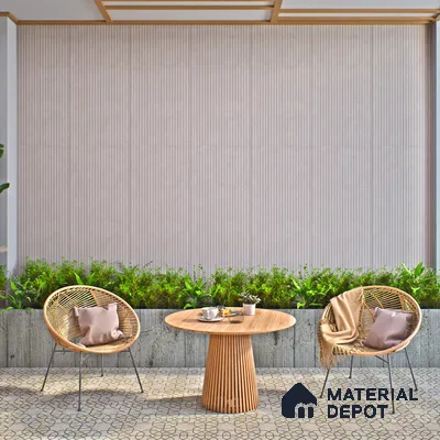 Punch Wall Tile TL 06180 B Lemmy Ash Comb 4 ft x 2 ft Vitrified Lustera Effect Feather Feel Matte Finish - 8.5 mm | Suitable for Living Room, Bedroom, Bathroom