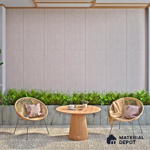 Punch Wall Tile TL 06180 B Lemmy Ash Comb 4 ft x 2 ft Vitrified Lustera Effect Feather Feel Matte Finish - 8.5 mm | Suitable for Living Room, Bedroom, Bathroom