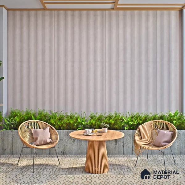 Punch Wall Tile TL 06180 B Lemmy Ash Comb 4 ft x 2 ft Vitrified Lustera Effect Feather Feel Matte Finish - 8.5 mm | Suitable for Living Room, Bedroom, Bathroom