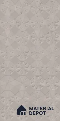 Punch Wall Tile TL 06180 C Trigon Lemmy Ash Triangle 4 ft x 2 ft Vitrified Lustera Effect Feather Feel Matte Finish - 8.5 mm | 3 Random Design | Suitable for Living Room, Bedroom, Bathroom