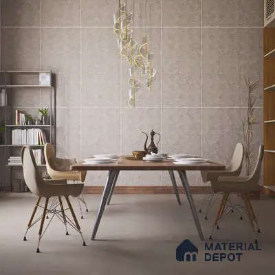 Punch Wall Tile TL 06180 C Trigon Lemmy Ash Triangle 4 ft x 2 ft Vitrified Lustera Effect Feather Feel Matte Finish - 8.5 mm | 3 Random Design | Suitable for Living Room, Bedroom, Bathroom