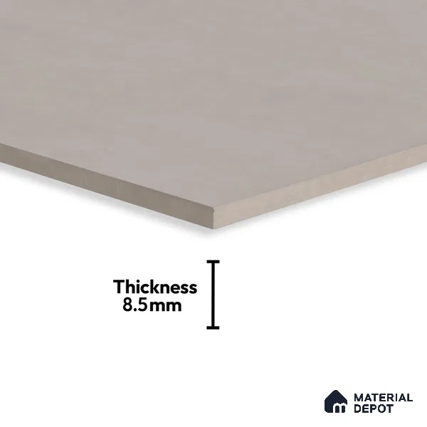 Cement Wall & Floor Tile TL 06180 Lemmy Ash 4 ft x 2 ft Vitrified Lustera Effect Feather Feel Matte Finish - 8.5 mm | 11 Random Design | Suitable for Living Room, Bedroom, Bathroom
