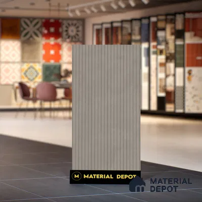 Punch Wall Tile TL 06181 B Lemmy Concrete Comb 4 ft x 2 ft Vitrified Lustera Effect Feather Feel Matte Finish - 8.5 mm | Suitable for Living Room, Bedroom, Bathroom