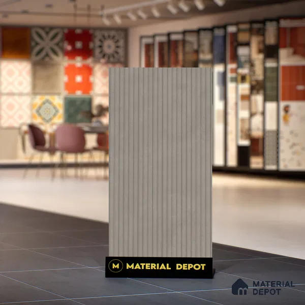 Punch Wall Tile TL 06181 B Lemmy Concrete Comb 4 ft x 2 ft Vitrified Lustera Effect Feather Feel Matte Finish - 8.5 mm | Suitable for Living Room, Bedroom, Bathroom