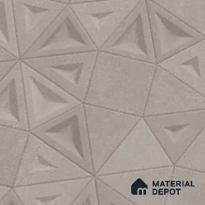 Punch Wall Tile TL 06181 C Trigon Lemmy Concrete Triangle 4 ft x 2 ft Vitrified Lustera Effect Feather Feel Matte Finish - 8.5 mm | 3 Random Design | Suitable for Living Room, Bedroom, Bathroom