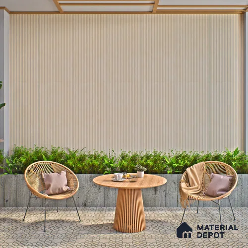 Punch Wall Tile TL 06182 B Lemmy Crema Comb 4 ft x 2 ft Vitrified Lustera Effect Feather Feel Matte Finish - 8.5 mm | Suitable for Living Room, Bedroom, Bathroom