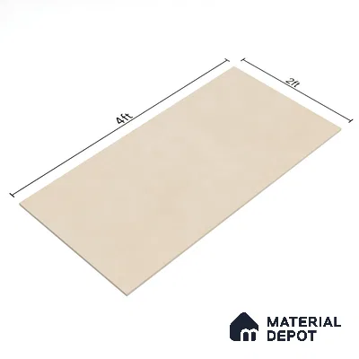 Cement Wall & Floor Tile TL 06182 Lemmy Crema 4 ft x 2 ft Vitrified Lustera Effect Feather Feel Matte Finish - 8.5 mm | 11 Random Design | Suitable for Living Room, Bedroom, Bathroom