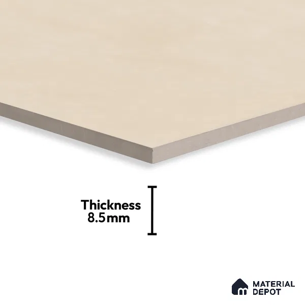 Cement Wall & Floor Tile TL 06182 Lemmy Crema 4 ft x 2 ft Vitrified Lustera Effect Feather Feel Matte Finish - 8.5 mm | 11 Random Design | Suitable for Living Room, Bedroom, Bathroom