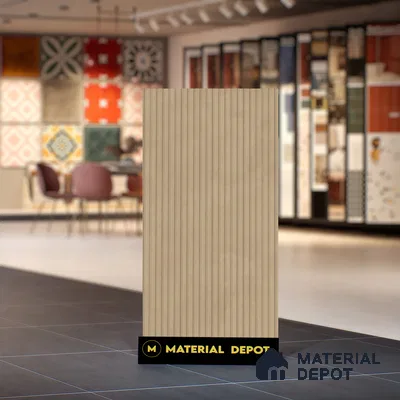 Punch Wall Tile TL 06183 B Lemmy Cord Comb 4 ft x 2 ft Vitrified Lustera Effect Feather Feel Matte Finish - 8.5 mm | Suitable for Living Room, Bedroom, Bathroom
