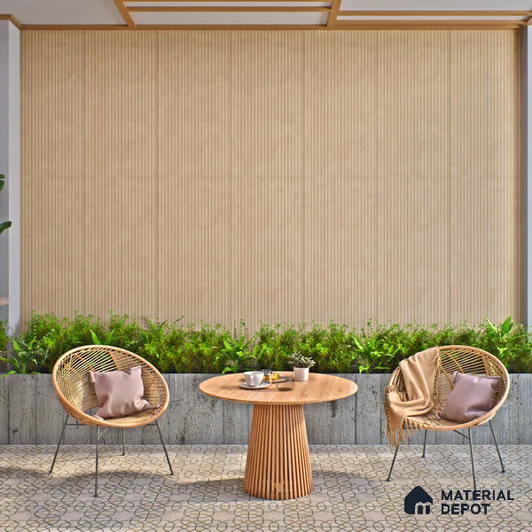 Punch Wall Tile TL 06183 B Lemmy Cord Comb 4 ft x 2 ft Vitrified Lustera Effect Feather Feel Matte Finish - 8.5 mm | Suitable for Living Room, Bedroom, Bathroom