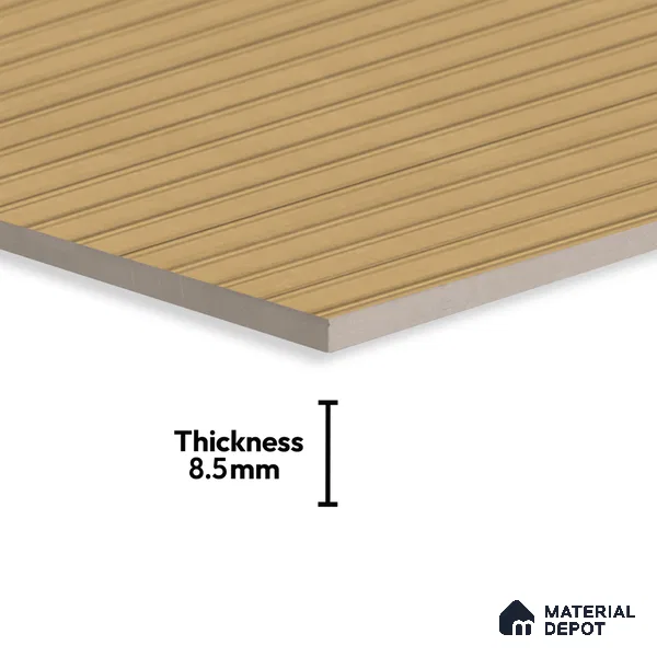 Punch Wall Tile TL 06184 B Lemmy Caramel Comb 4 ft x 2 ft Vitrified Lustera Effect Feather Feel Matte Finish - 8.5 mm | Suitable for Living Room, Bedroom, Bathroom