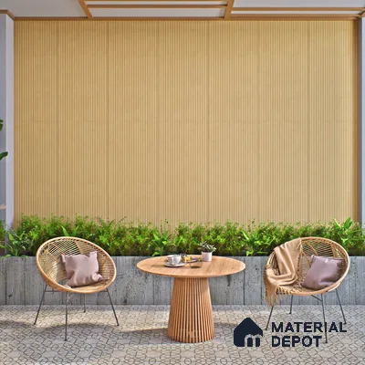 Punch Wall Tile TL 06184 B Lemmy Caramel Comb 4 ft x 2 ft Vitrified Lustera Effect Feather Feel Matte Finish - 8.5 mm | Suitable for Living Room, Bedroom, Bathroom