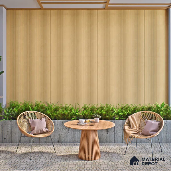 Punch Wall Tile TL 06184 B Lemmy Caramel Comb 4 ft x 2 ft Vitrified Lustera Effect Feather Feel Matte Finish - 8.5 mm | Suitable for Living Room, Bedroom, Bathroom