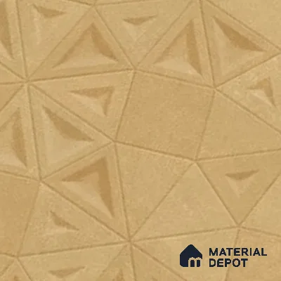 Punch Wall Tile TL 06184 C Trigon Lemmy Caramel Triangle 4 ft x 2 ft Vitrified Lustera Effect Feather Feel Matte Finish - 8.5 mm | 3 Random Design | Suitable for Living Room, Bedroom, Bathroom