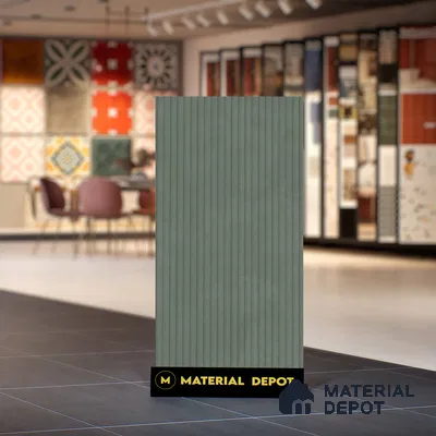 Punch Wall Tile TL 06186 B Lemmy Emerald Comb 4 ft x 2 ft Vitrified Lustera Effect Feather Feel Matte Finish - 8.5 mm | Suitable for Living Room, Bedroom, Bathroom