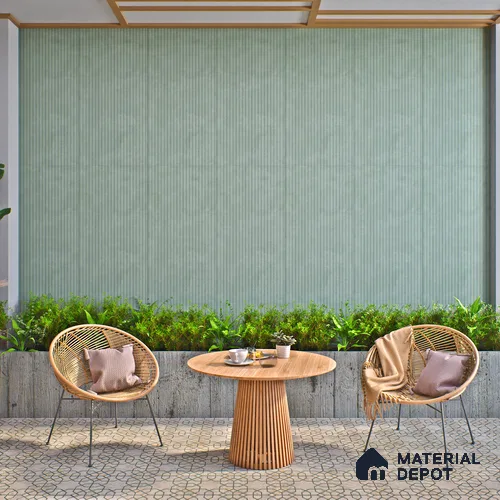 Punch Wall Tile TL 06186 B Lemmy Emerald Comb 4 ft x 2 ft Vitrified Lustera Effect Feather Feel Matte Finish - 8.5 mm | Suitable for Living Room, Bedroom, Bathroom